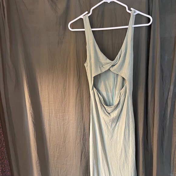 Petal & Pup Sage Cutout Dress - Picture 2 of 3